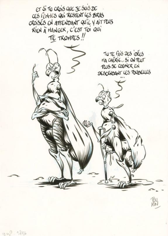 Accident - Nicolas Poupon - Encre de Chine et mine de plomb sur papier - 2197