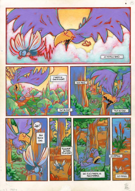 Page + crayonné - Nicolas Poupon - Acrylique - 2202