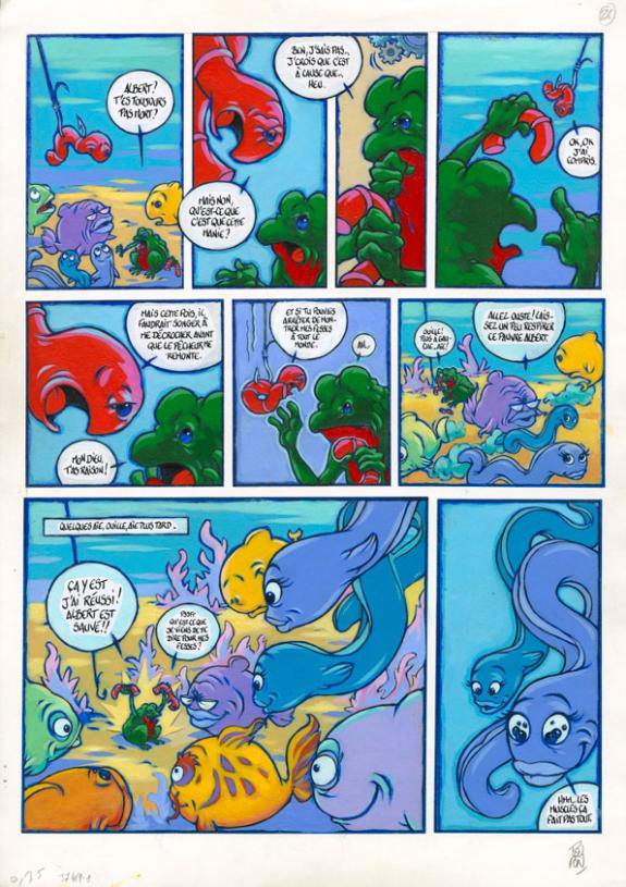 Page + crayonné - Nicolas Poupon - Acrylique - 2203