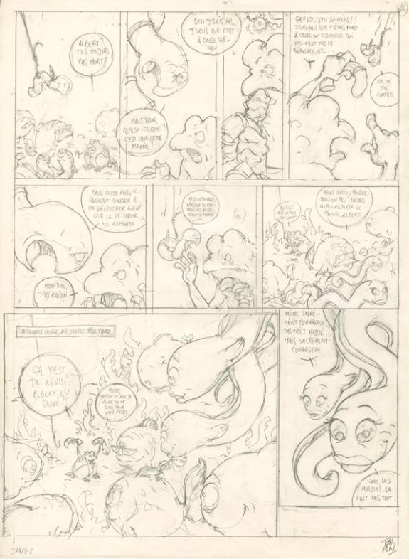 Page + crayonné - Nicolas Poupon - Acrylique - 2203