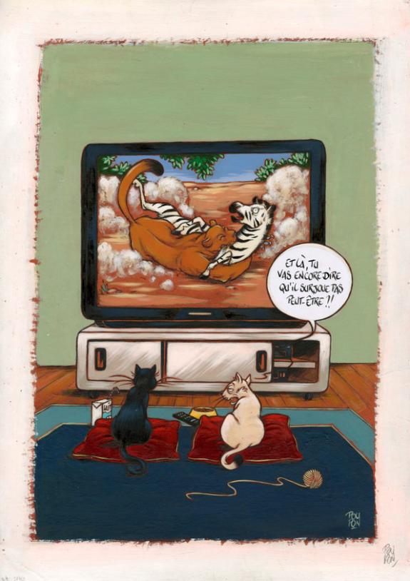 Chats - Nicolas Poupon - Acrylique - 2208