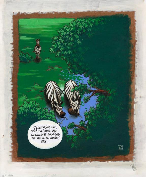 Zèbres - Nicolas Poupon - Acrylique - 2210