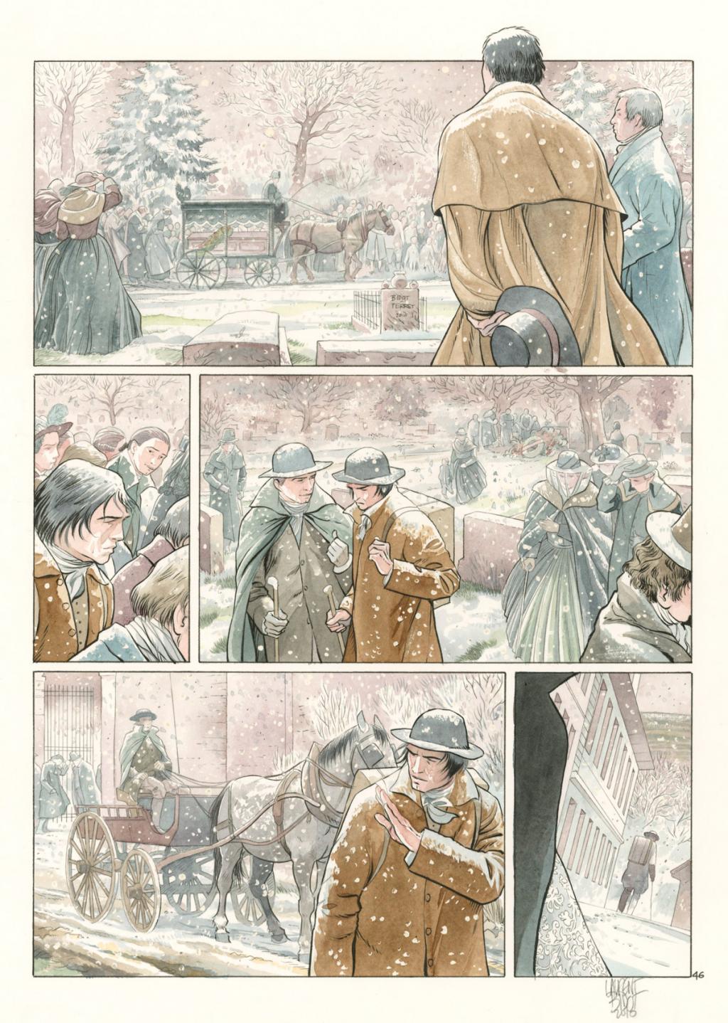 Planche 46 - Laurent Bidot - Encre de Chine, encre de couleur et crayon - 2227