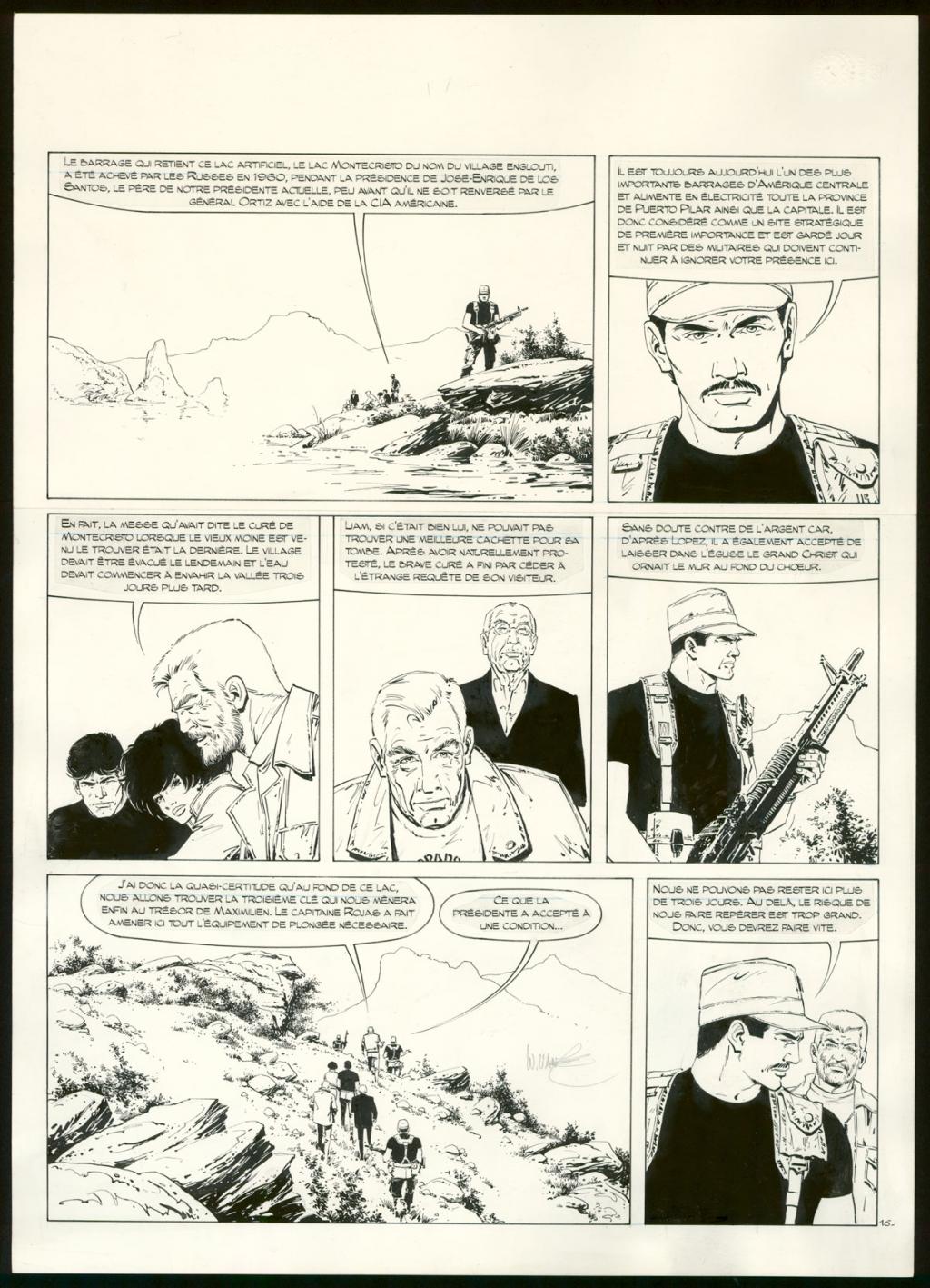 Planche originale n°16 - William Vance - Encre de Chine sur papier - 4341