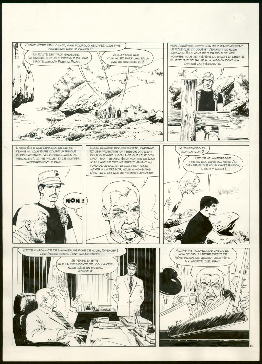 Planche originale n°19 - William Vance - Encre de Chine sur papier - 4342