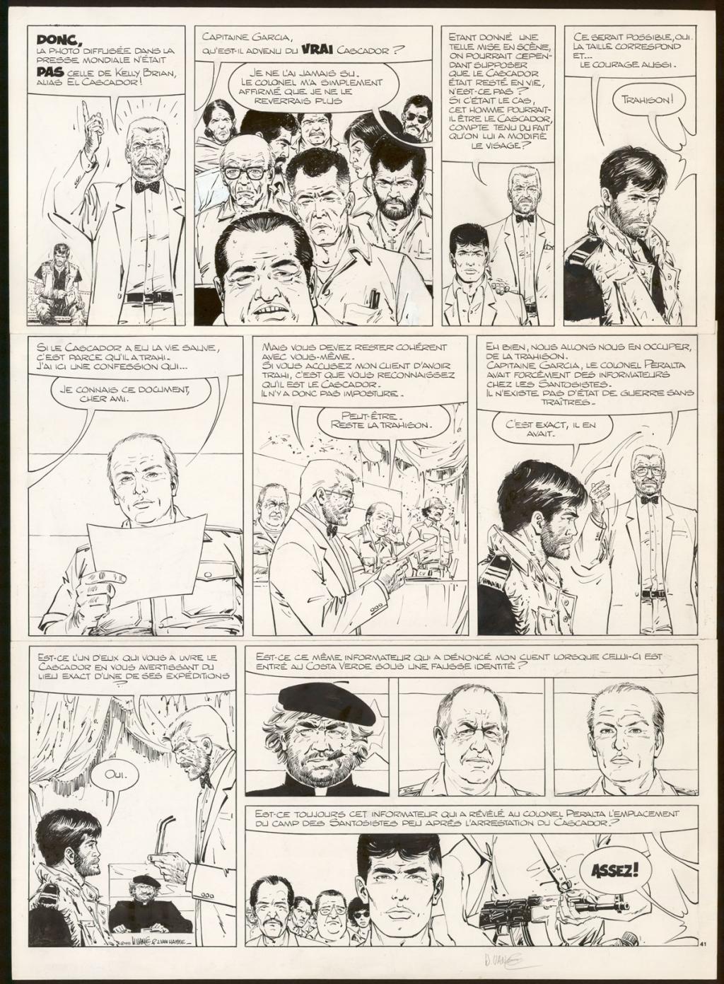 Planche originale n°41 - William Vance - Encre de Chine sur papier - 4344