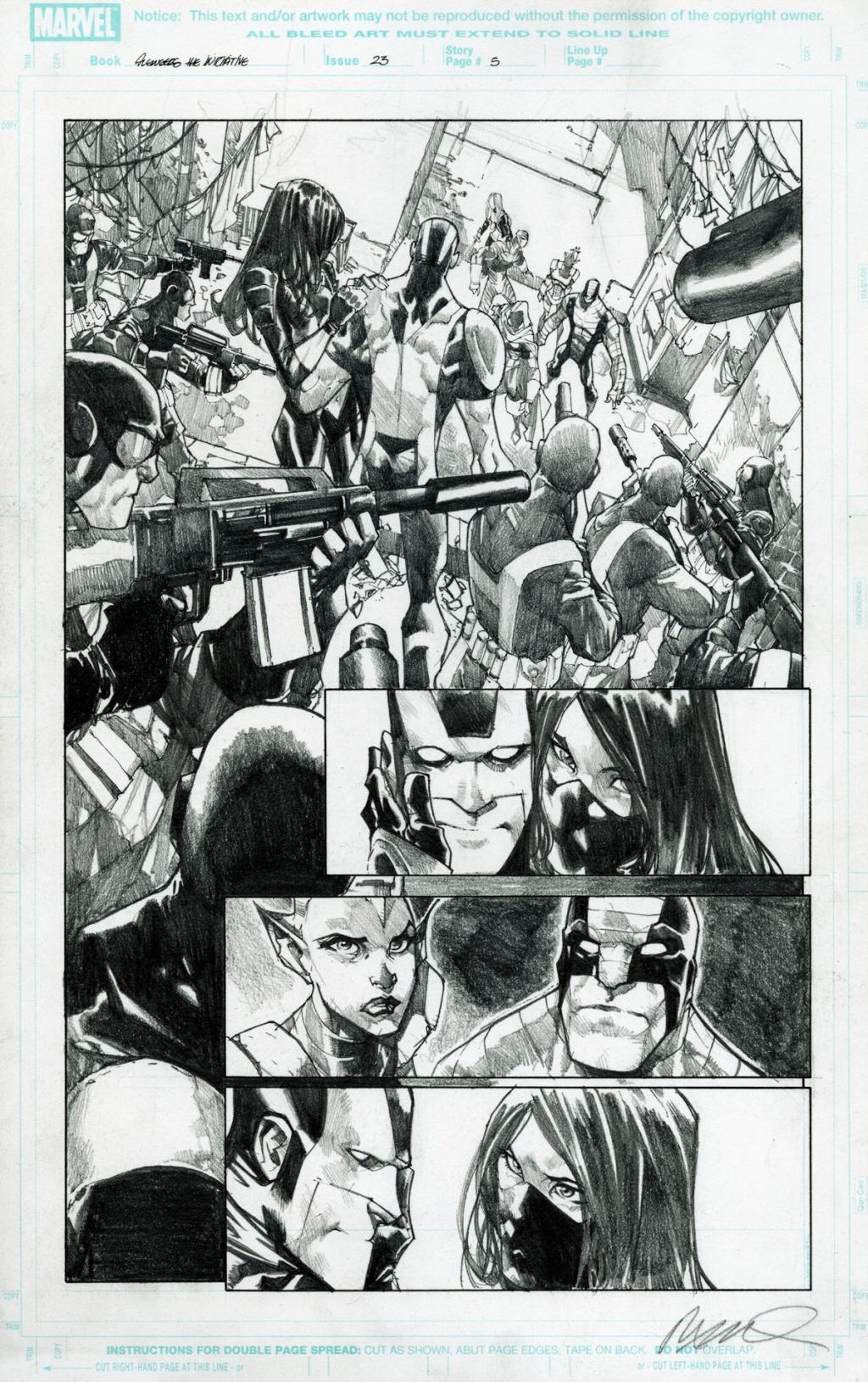 Issue 23 - Humberto Ramos - Mine de plomb sur papier - 2247