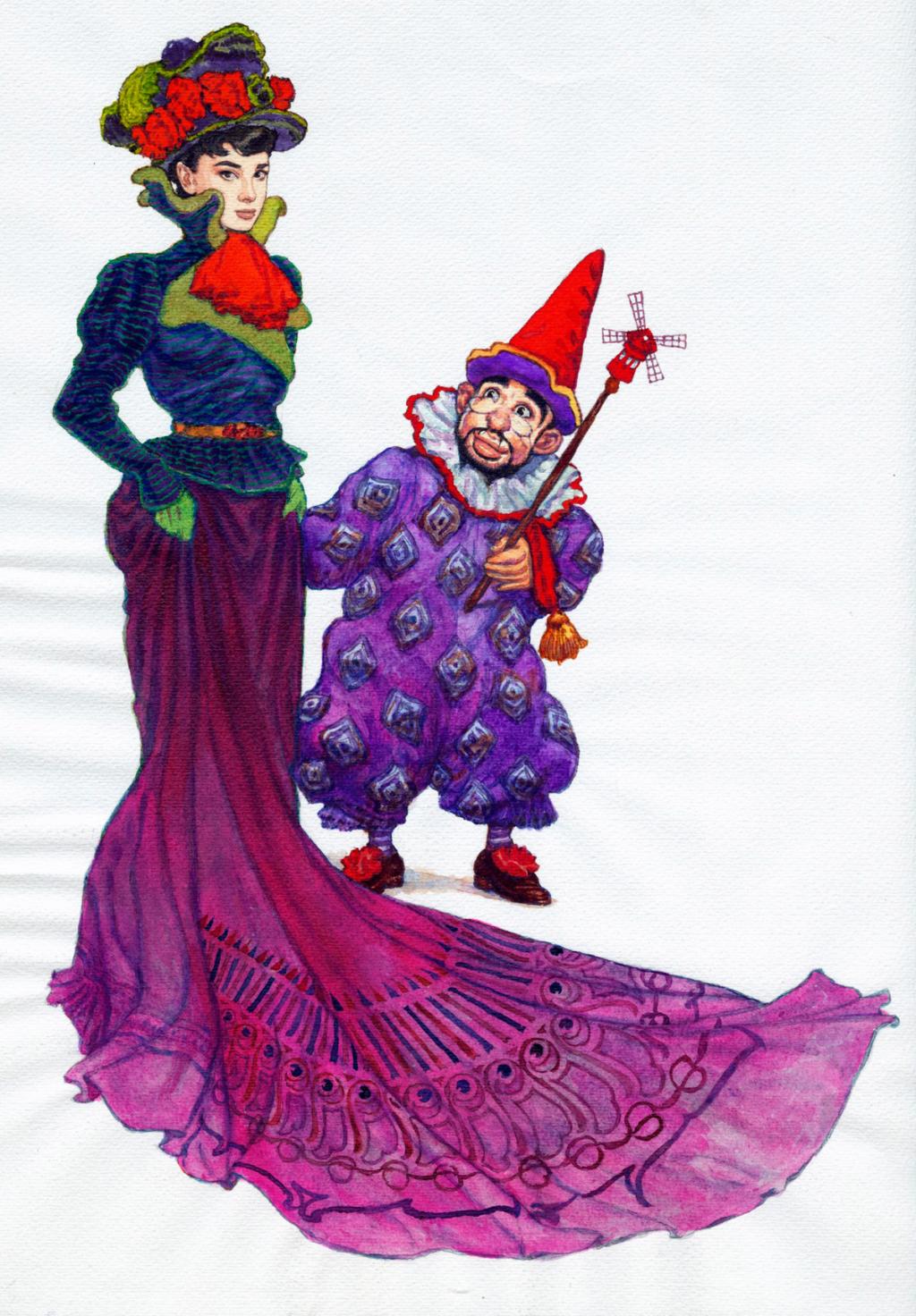 2005 
Illustration de page de titre
La magie de l'amour
Lautrec et Mimi alias Audrey Hepburn
Magnifique illustration - Gradimir Smudja - Aquarelle sur papier - 2279