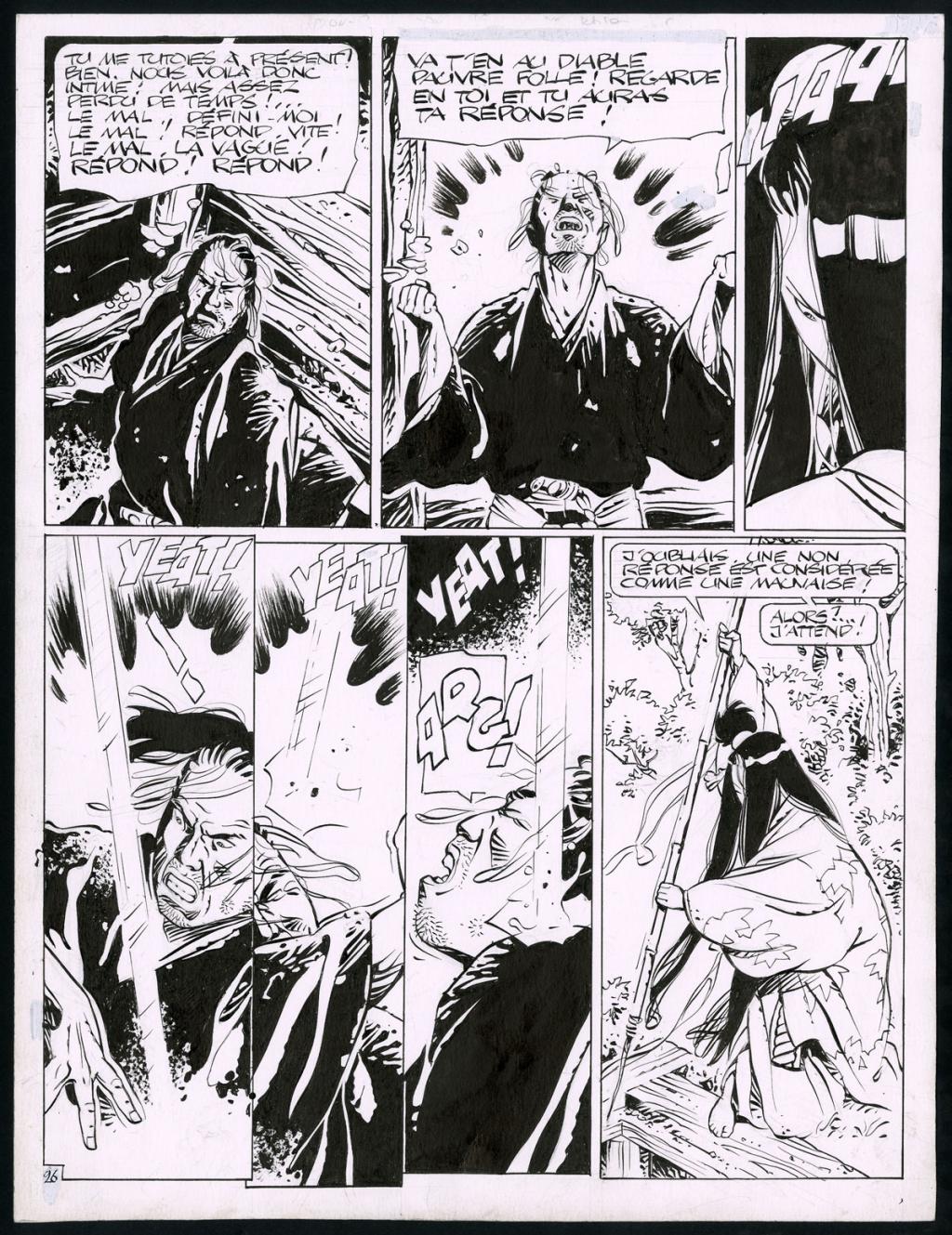 Planche 26 + bleu - Marc Michetz - Encre de Chine - 3839