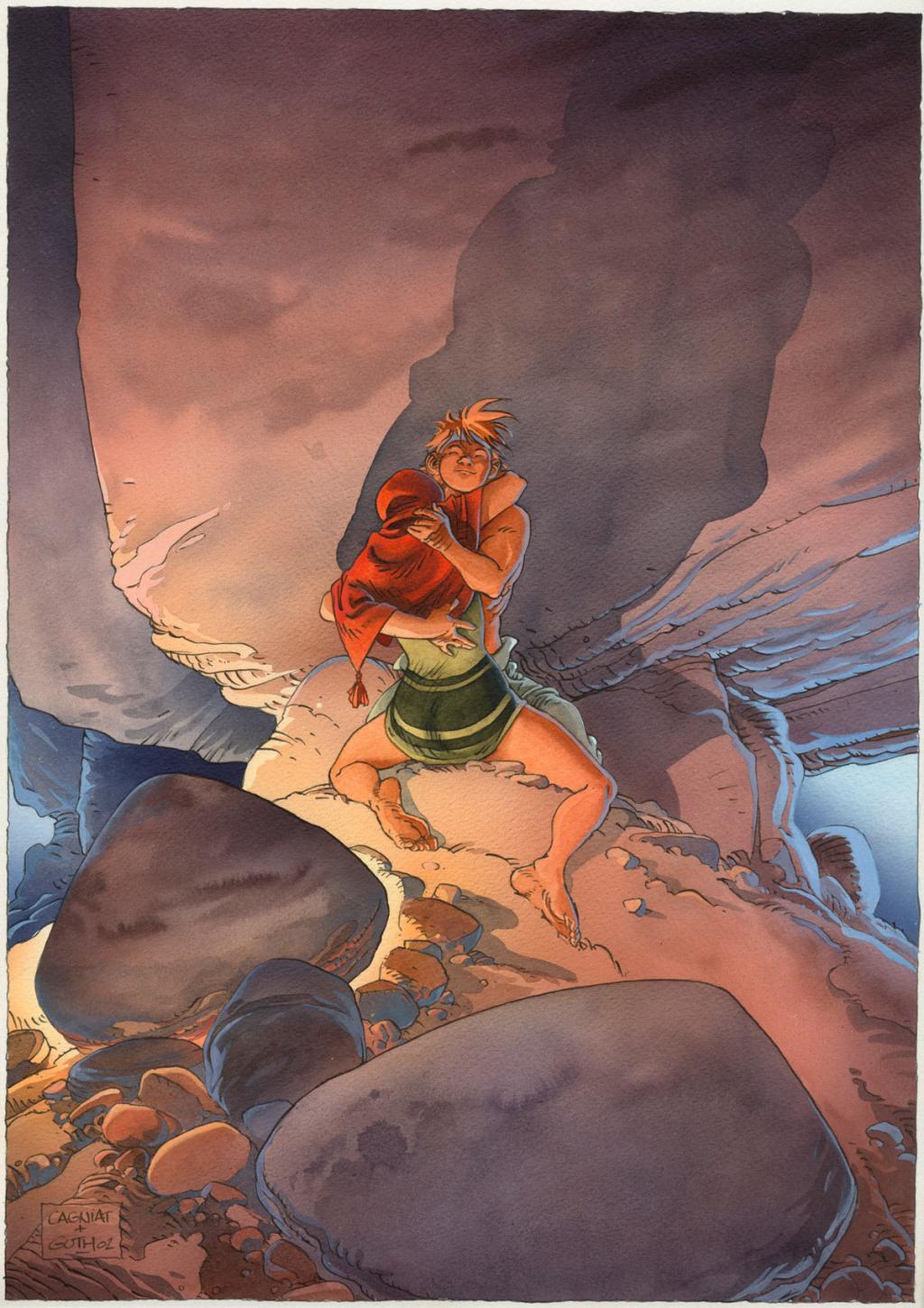 Couverture du tirage de tête (librairie Folle image) - Laurent Cagniat - Aquarelle sur papier - 2248