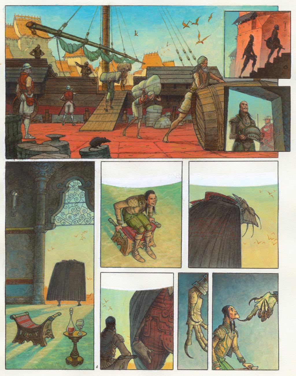 Planche 4 - Didier Cassegrain - Encre de couleur et encre de Chine sur papier - 4919