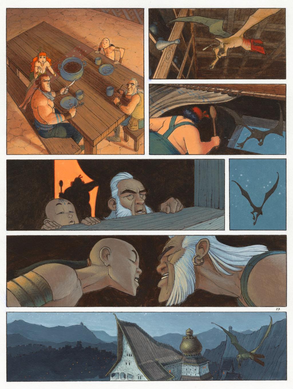 Planche 27 - Didier Cassegrain - Encre de couleur et encre de Chine sur papier - 4922