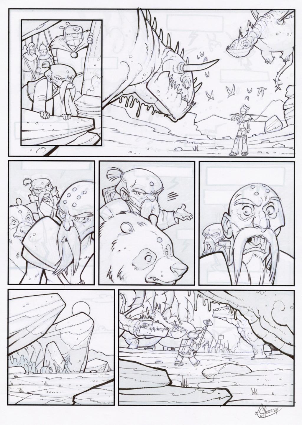 Planche encrée - John Simon Loche - Encre de Chine sur papier - 2309