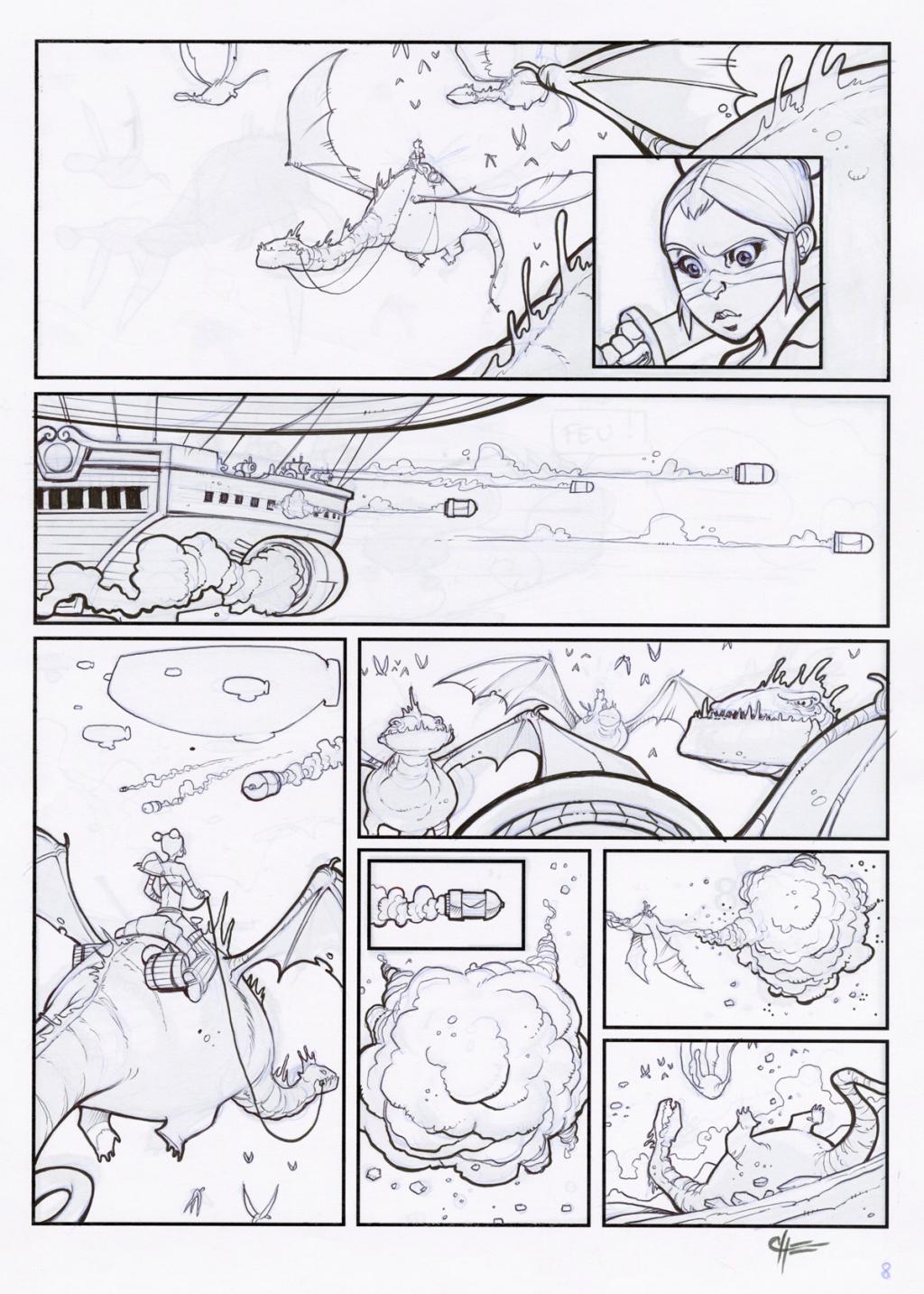 Planche 8 encrée - John Simon Loche - Encre de Chine sur papier - 2315