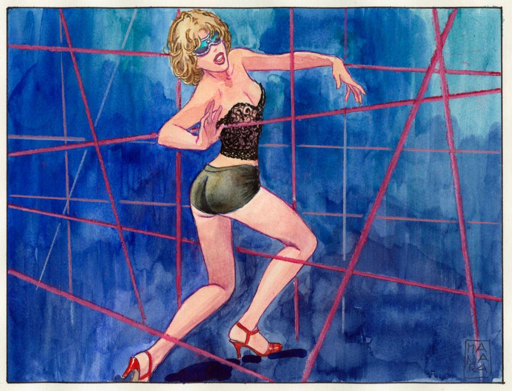 Campagne pub Chanel - 9 - Milo Manara - Aquarelle et bic sur papier - 2340