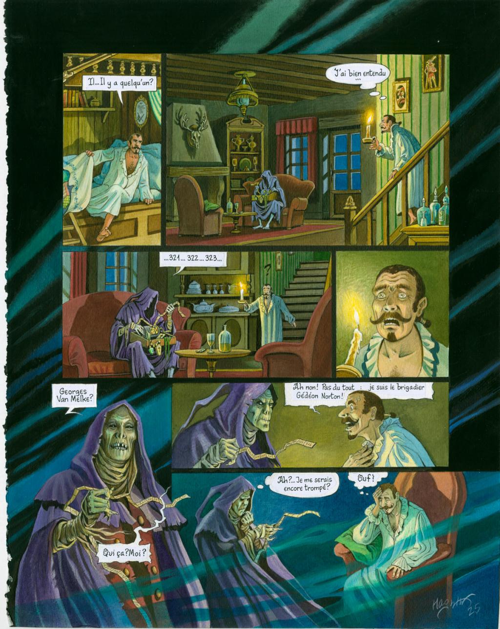 planche 25 - Florence Magnin - Encre de Chine et encre de couleur sur papier - 2347