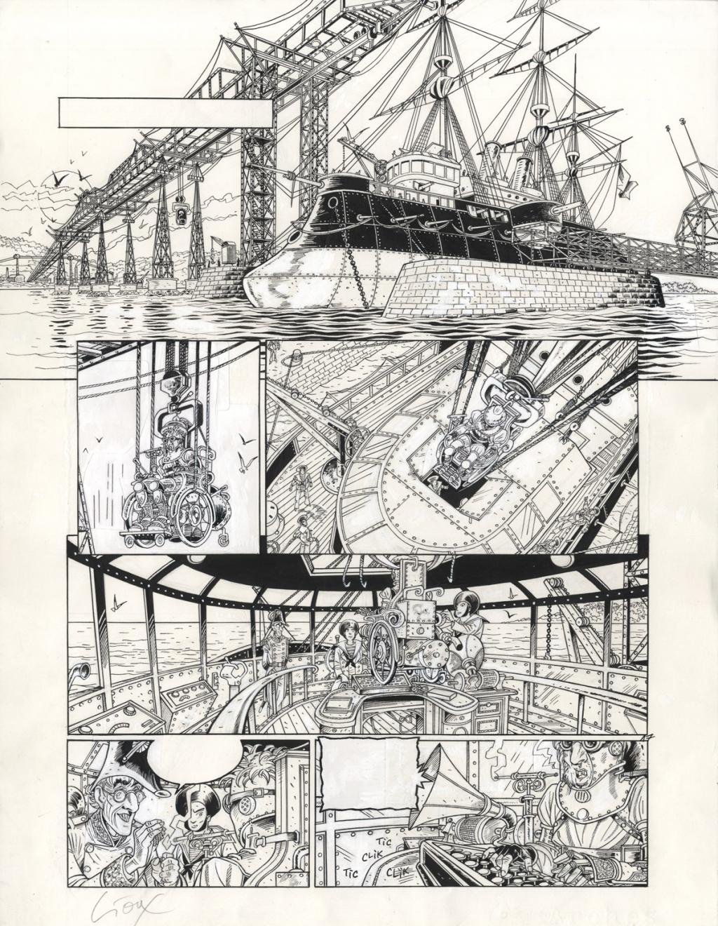 planche 17 rustines cases 1,2,3,5 et 6 - Thierry Gioux - Encre de Chine - 2327