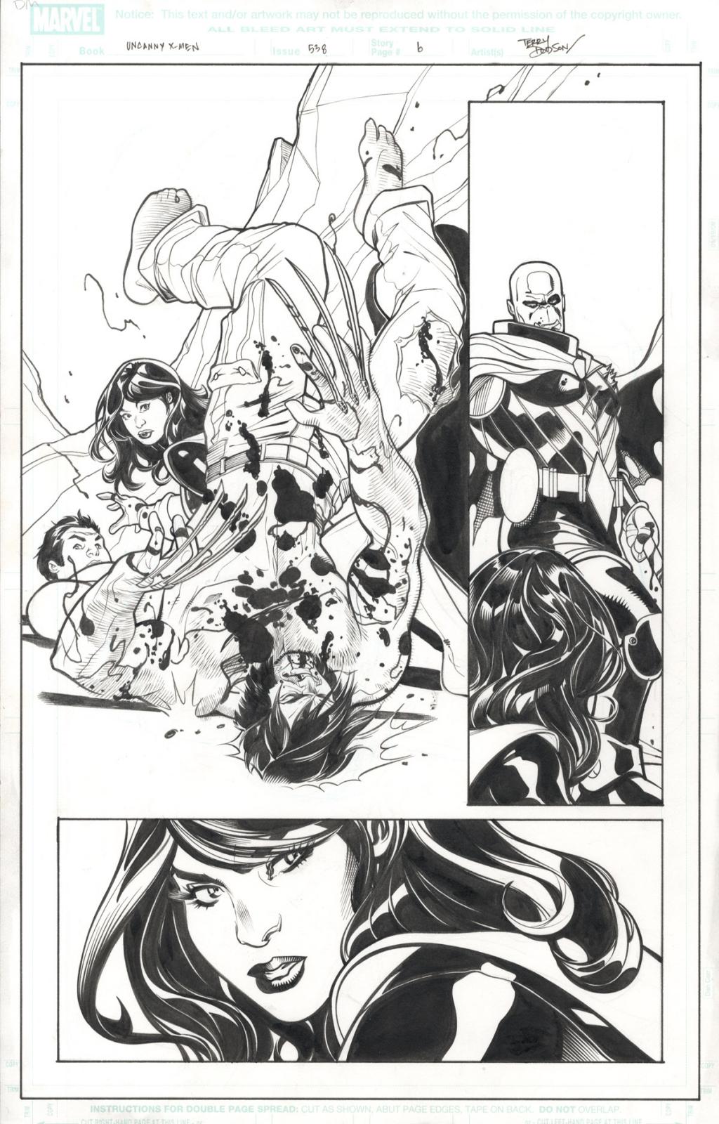 Issue #538 page 6 - Terry Dodson - Encre de Chine sur papier - 2420
