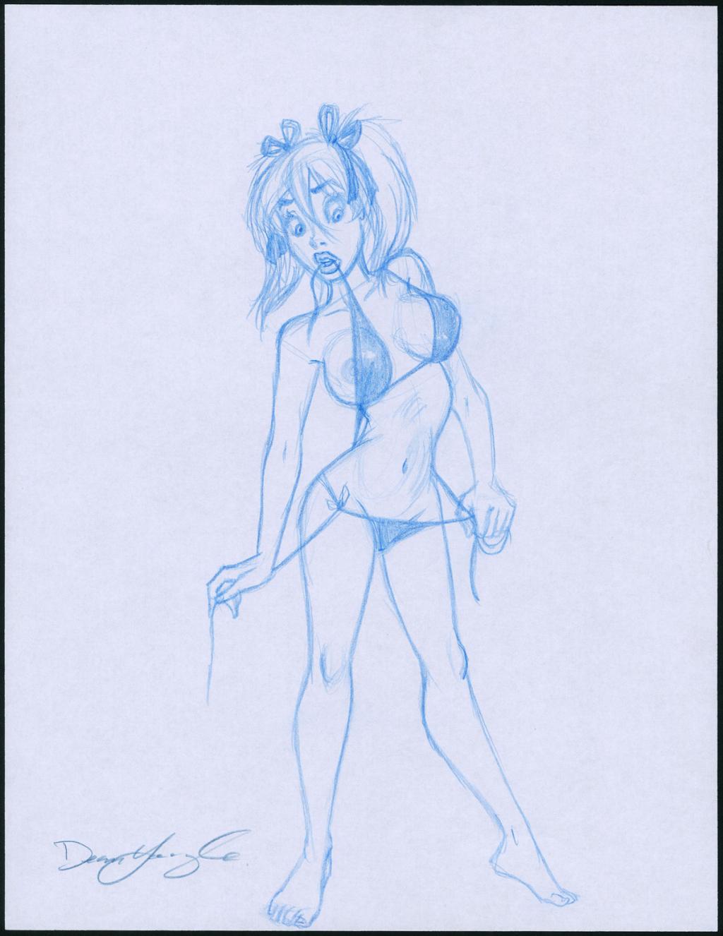 Mandy - Dean Yeagle - Crayon de couleur sur papier - 2902