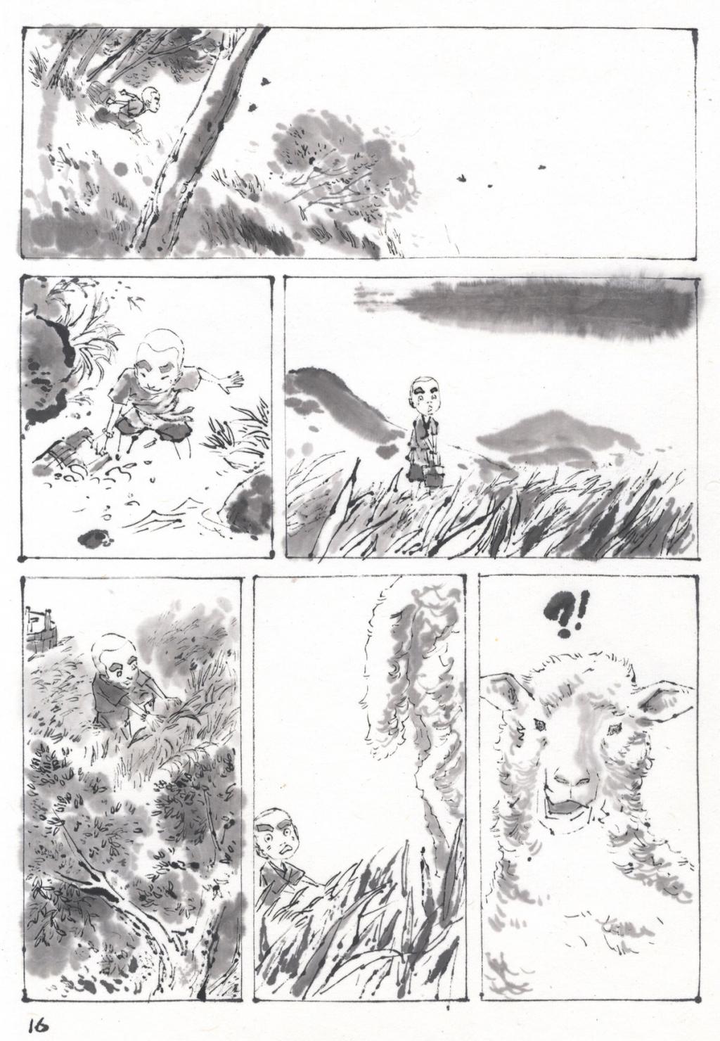 Planche originale - An Ji - Encre de Chine - 2444