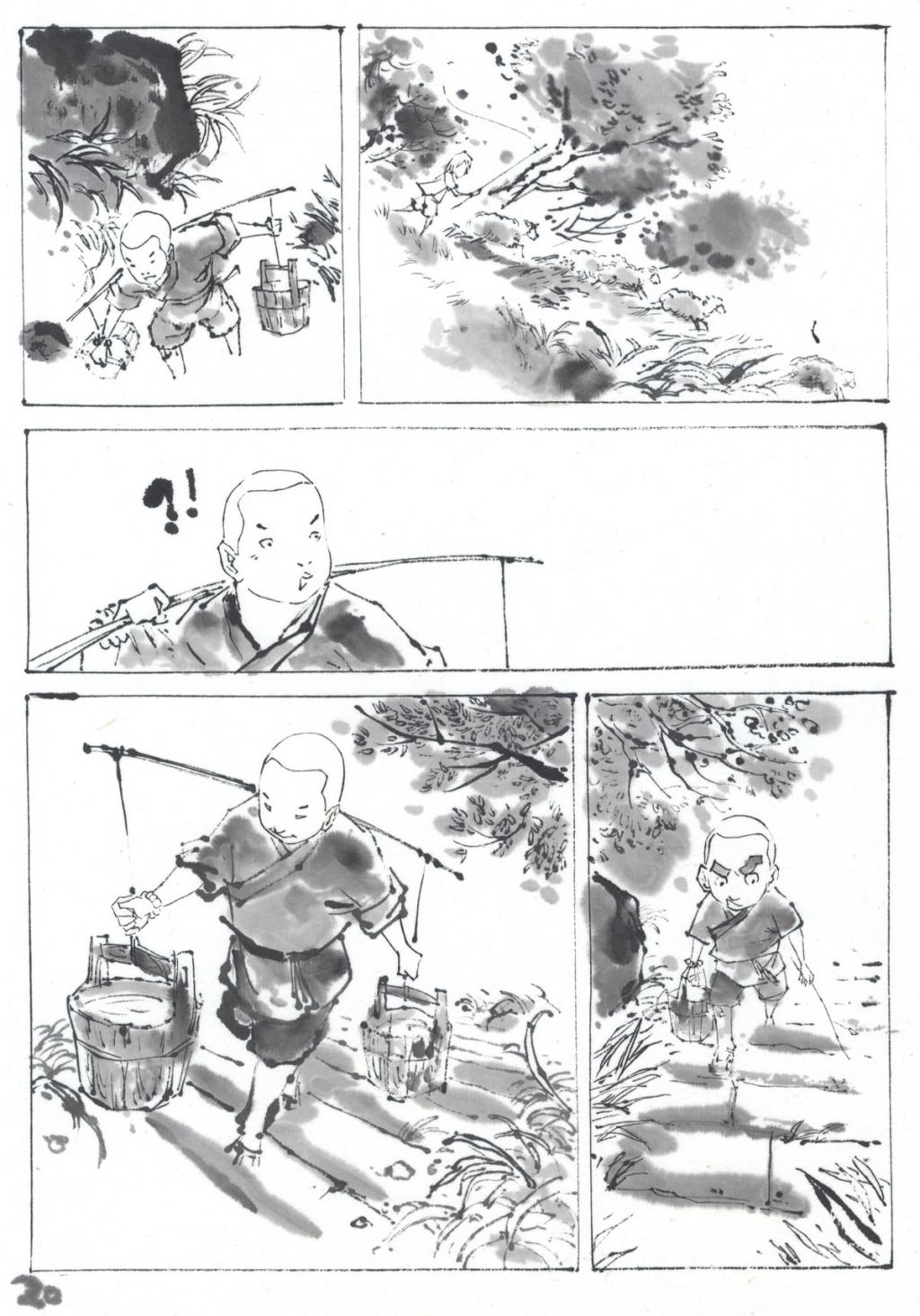 Planche originale - An Ji - Encre de Chine - 2445