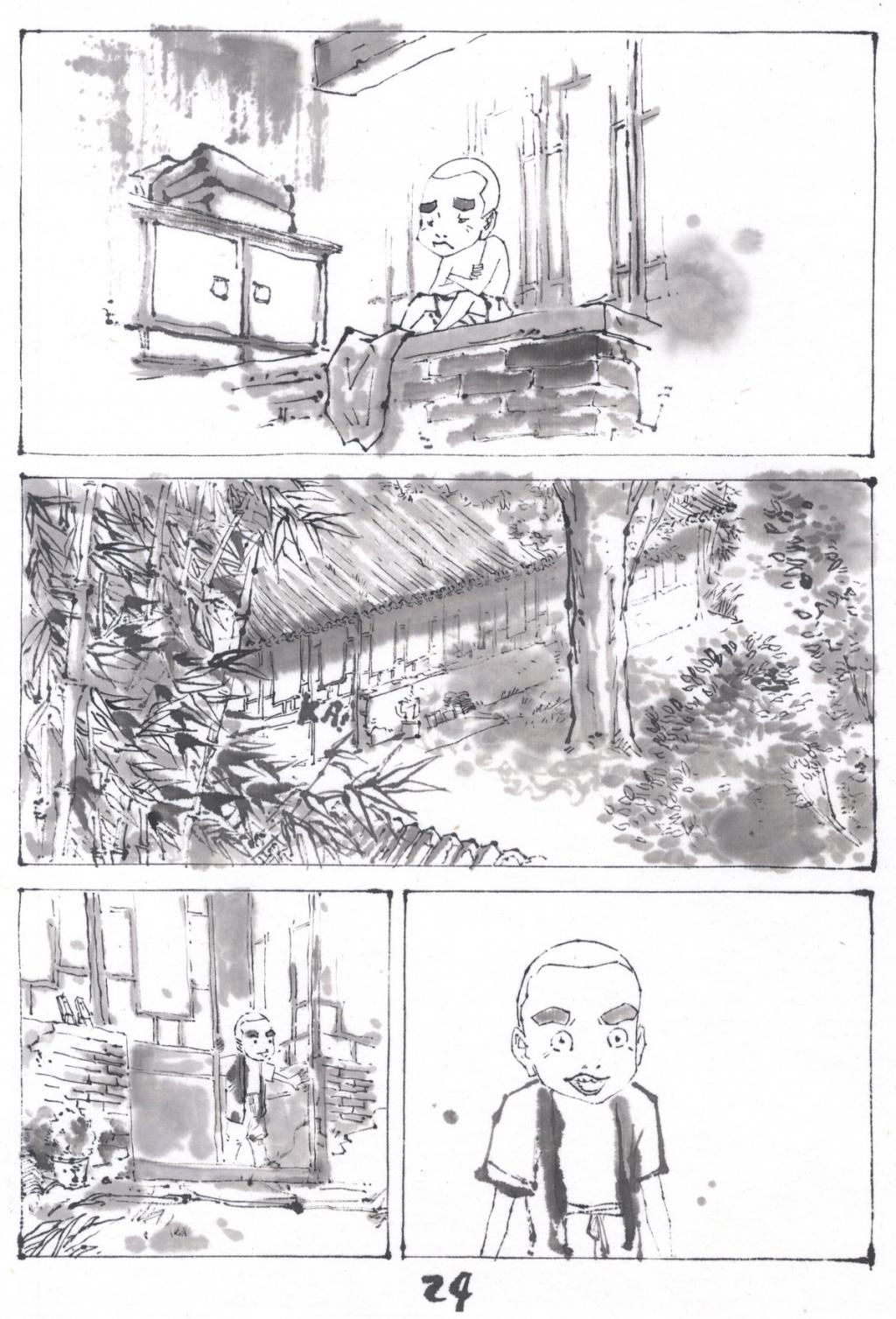 Planche originale - An Ji - Encre de Chine - 2447