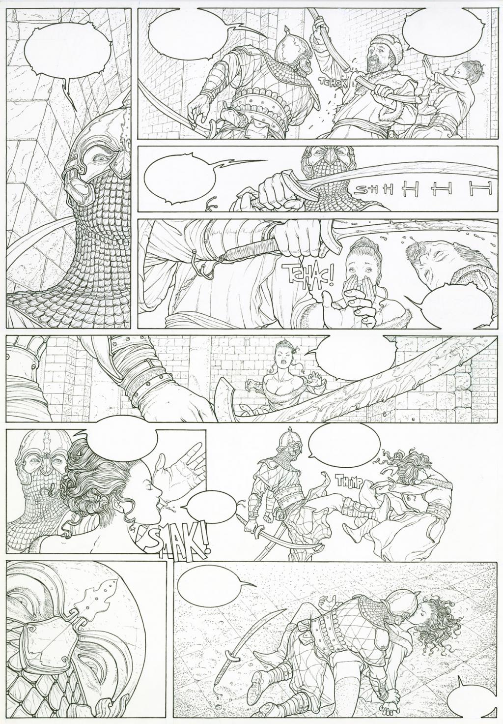 Planche originale - Adriano De Vincentiis - Encre de Chine - 2403