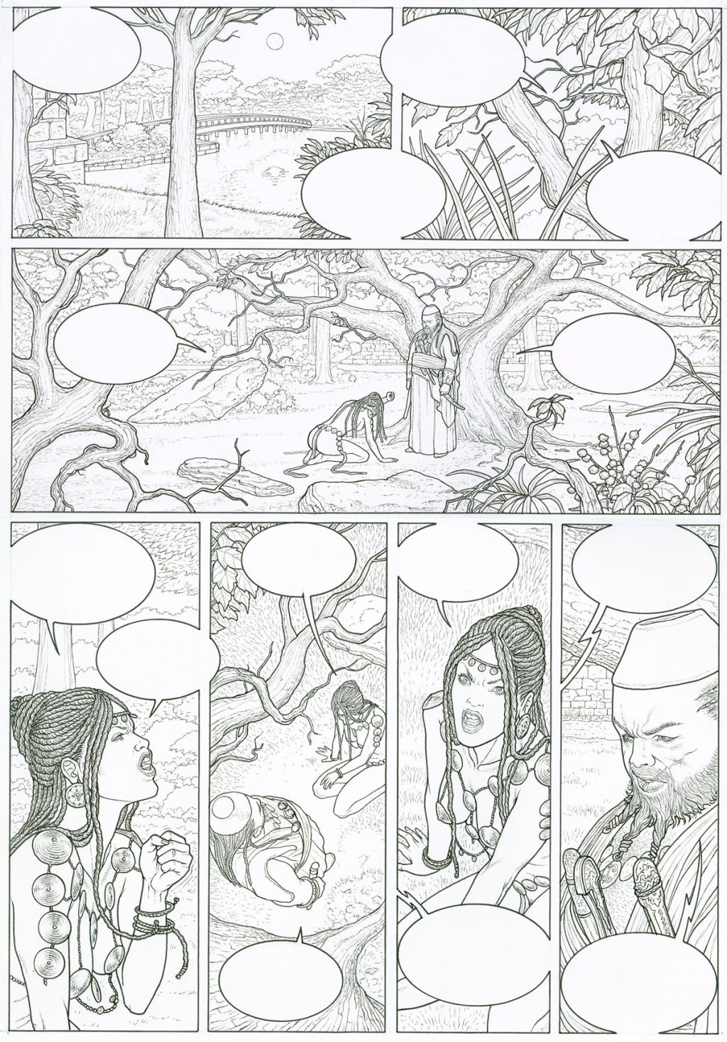 Planche originale - Adriano De Vincentiis - Encre de Chine - 2407