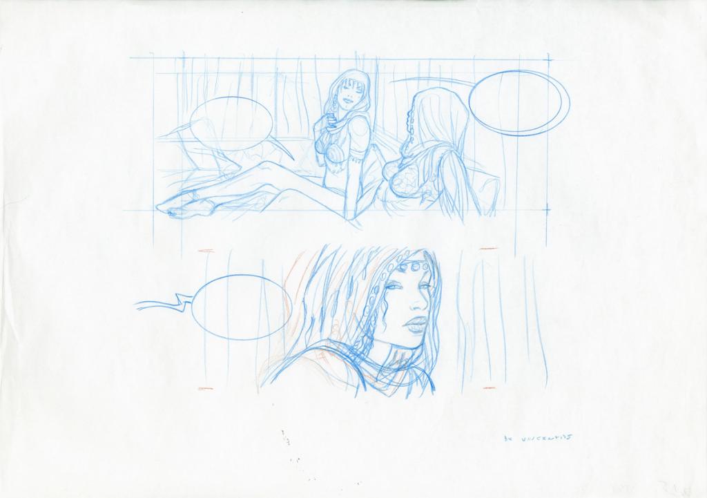 étude de case - Adriano De Vincentiis - Crayon de couleur sur papier - 2411