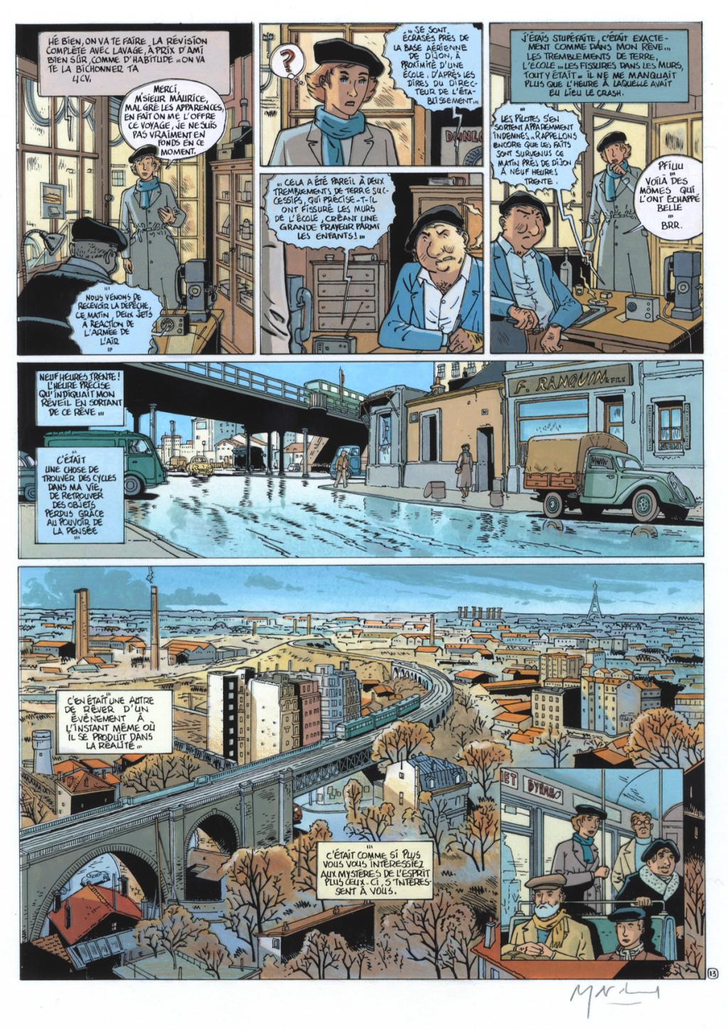 planche originale  + bleu - hommage à Franquin - Bruno Marchand - Encre de Chine sur papier - 2456