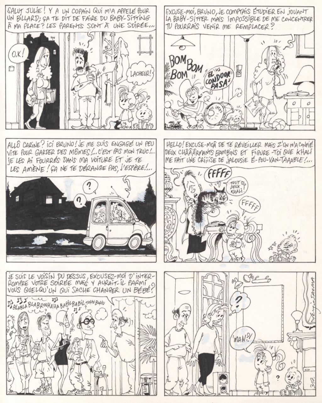 planche originale - gag 317 - Sergio Salma - Encre de Chine - 2479