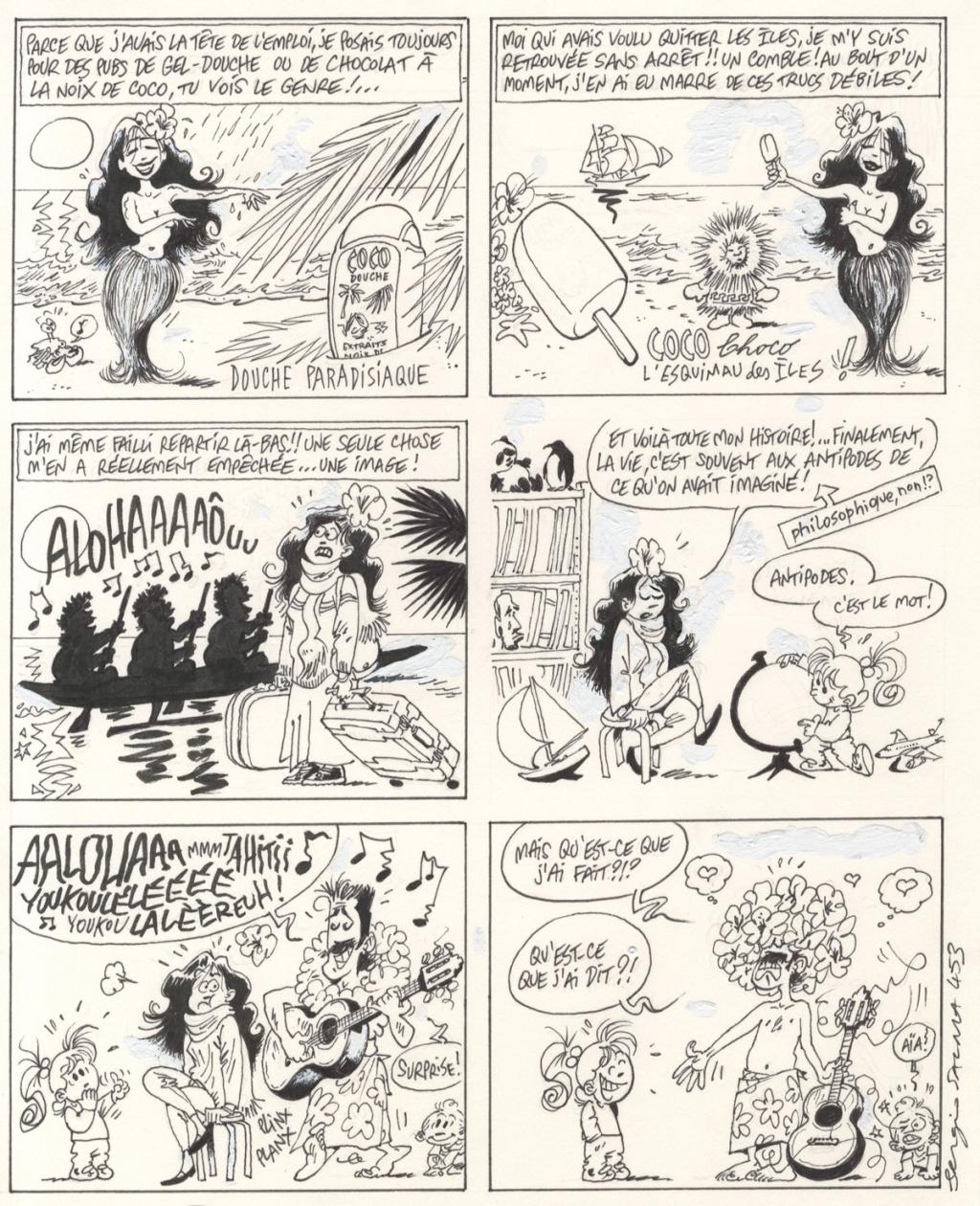 planche originale - gag 453 - Sergio Salma - Encre de Chine - 2483