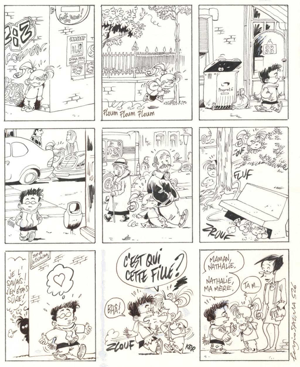planche originale - gag 526 - Sergio Salma - Encre de Chine - 2485