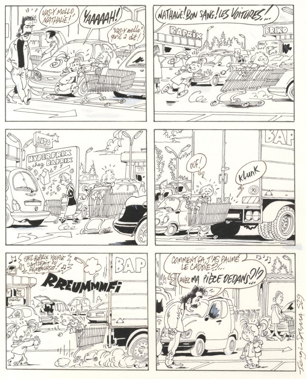 planche originale - gag 529 - Sergio Salma - Encre de Chine - 2486