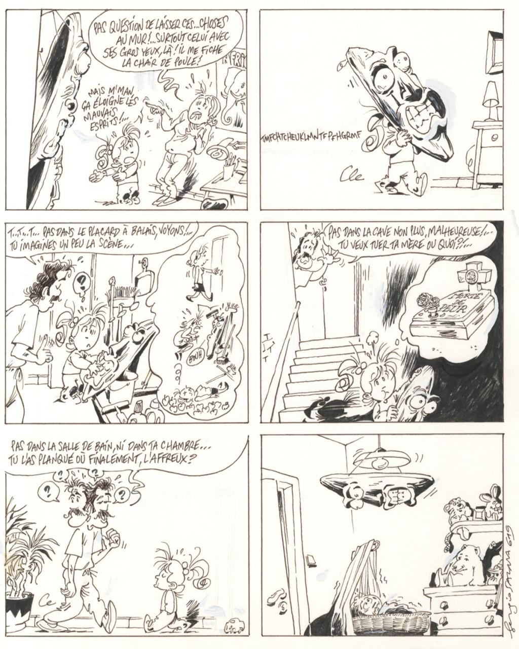 planche originale - gag 619 - Sergio Salma - Encre de Chine - 2487