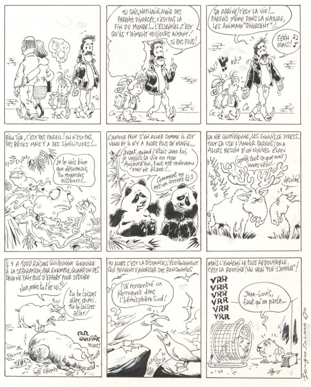 planche originale - gag 630 - Sergio Salma - Encre de Chine - 2488