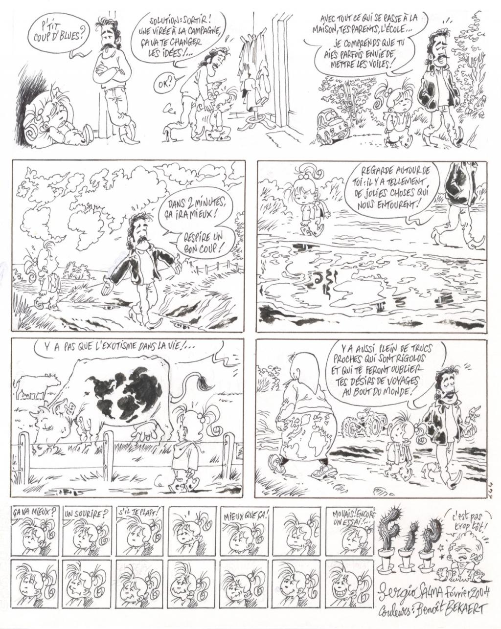 planche originale - gag 644 - Sergio Salma - Encre de Chine - 2489