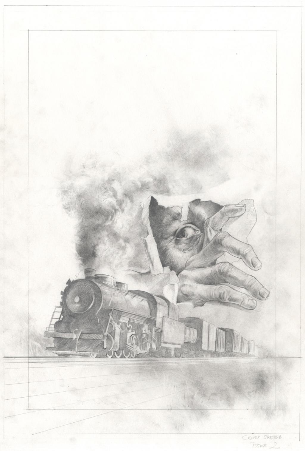 Crayonné de couverture - Attila Futaki - Mine de plomb sur papier - 2561