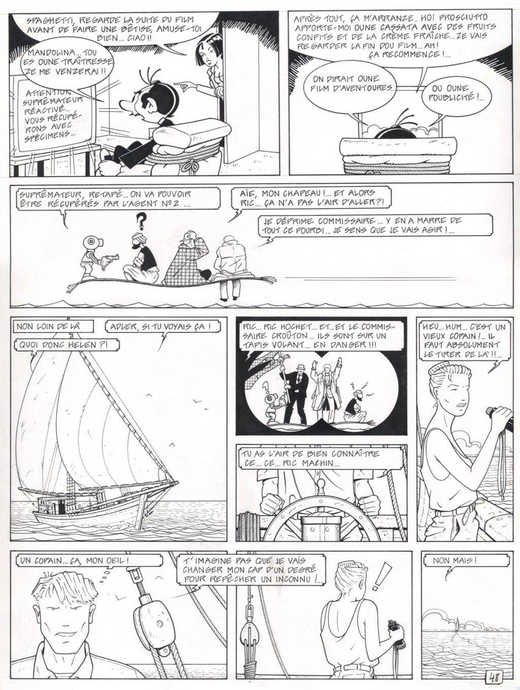 Planche originale - collectif hommage à Attanasio - René Sterne - Encre de Chine - 2526