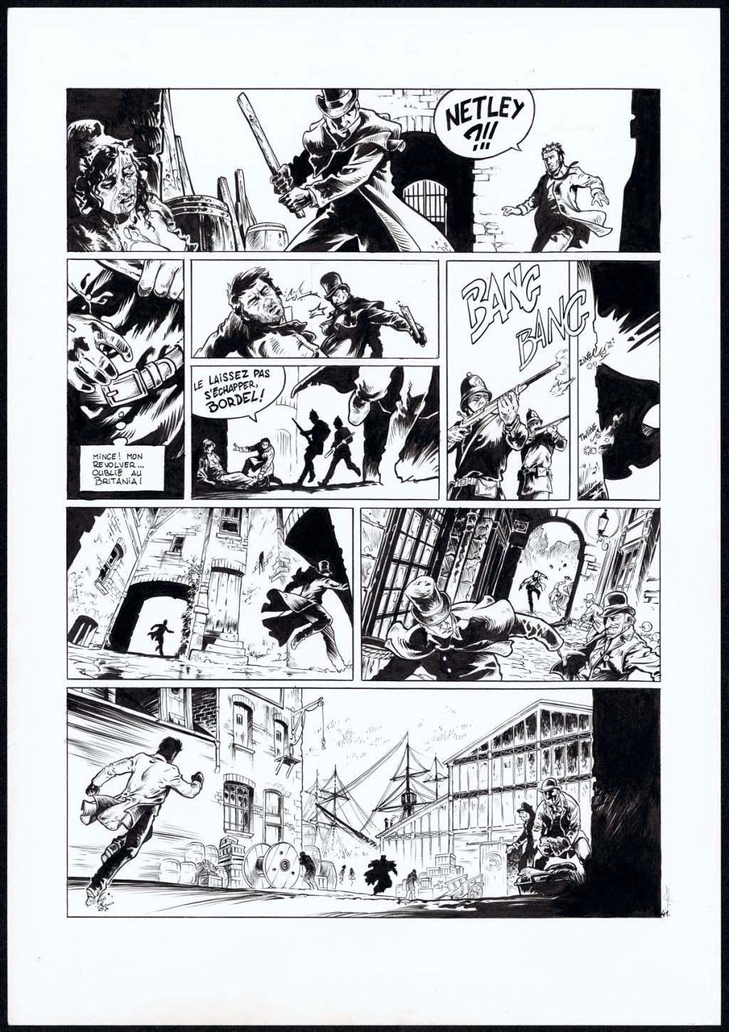 Planche originale - Jean Charles Poupard - Encre de Chine - 2491