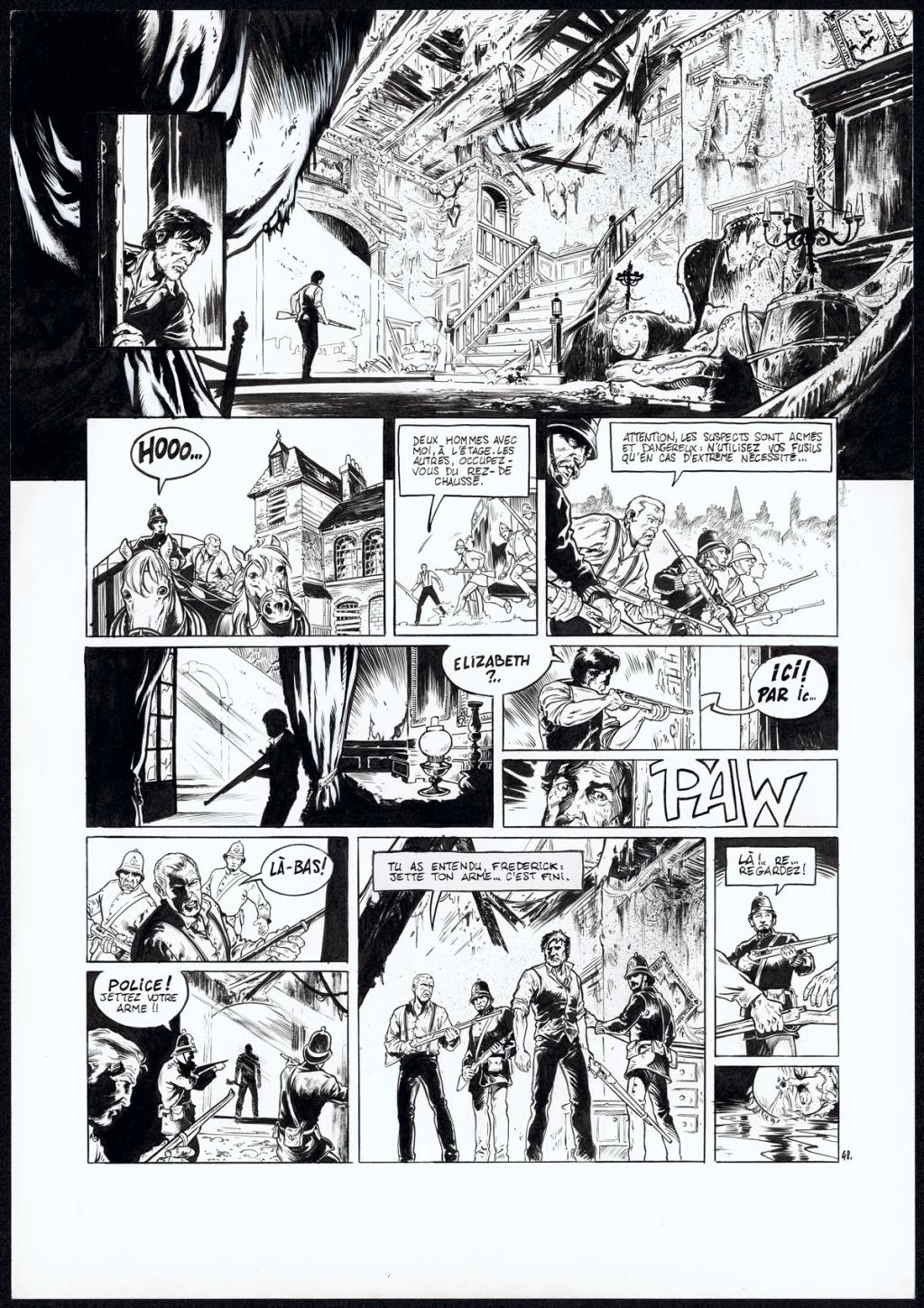 Planche originale - Jean Charles Poupard - Encre de Chine - 2492