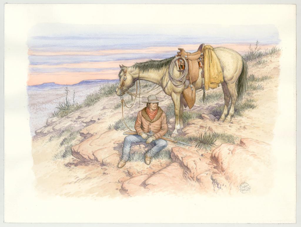 Illustration originale - Michel Blanc-Dumont - Aquarelle et mine de plomb sur papier - 3211