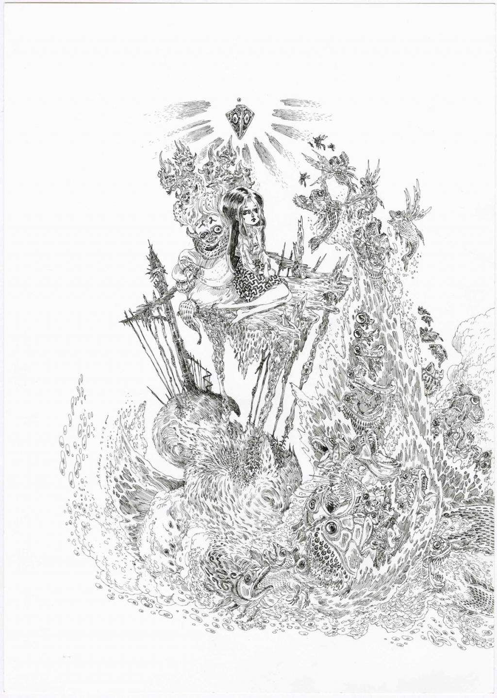 Giovanni Rigano
"Abarat" de Clive Barker - The Book Show - Encre de Chine sur papier - 2505