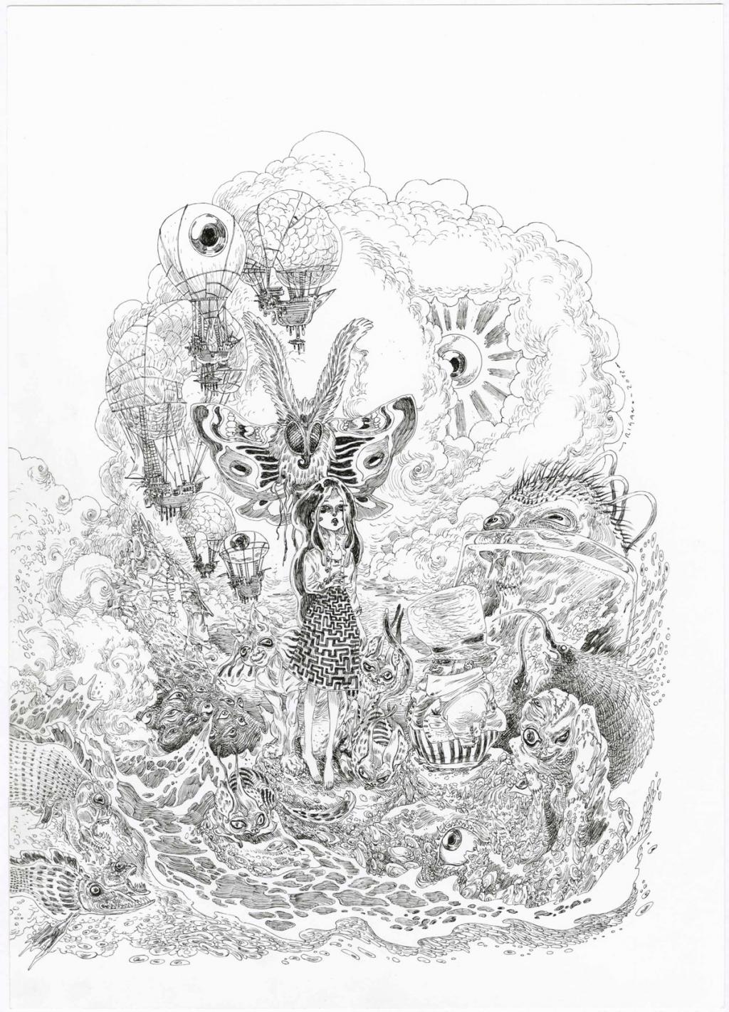 Giovanni Rigano
"Abarat" de Clive Barker - The Book Show - Encre de Chine sur papier - 2505