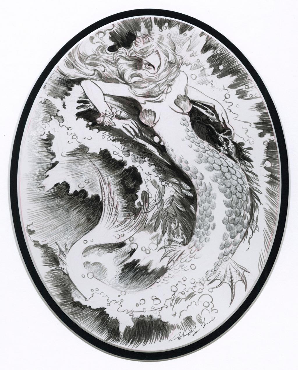 Mindy Lee
"La petite Sirène" de Hans Christian Andersen - The Book Show - Encre de Chine - 2508