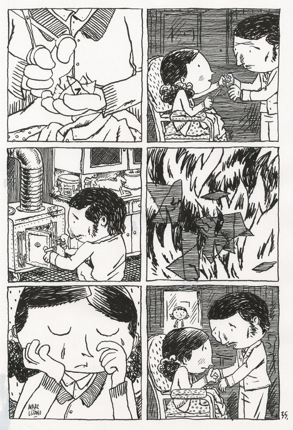 planche originale - Marc Lizano - Encre de Chine - 2548