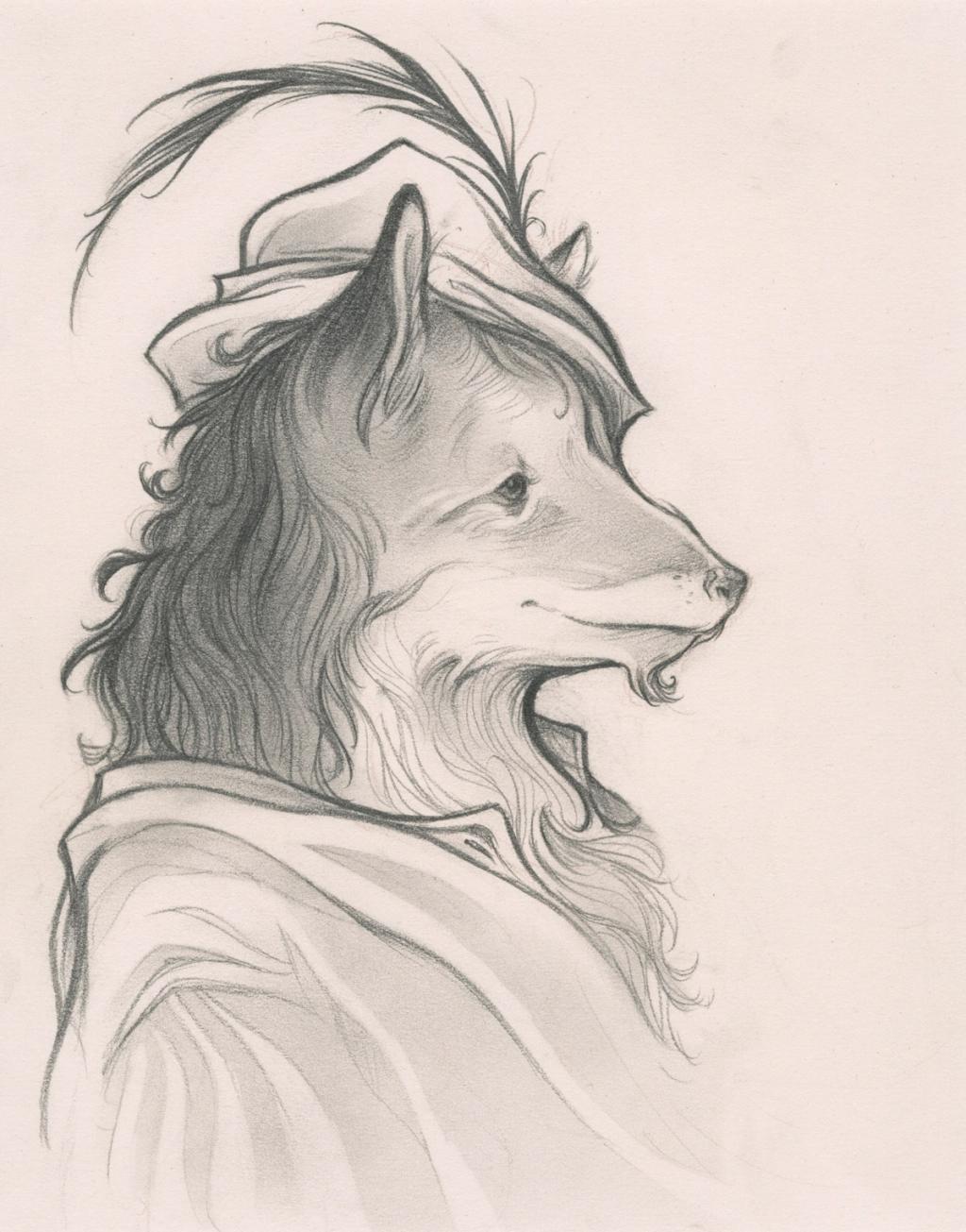 Renard - Cory Godbey - Mine de plomb sur papier - 2585