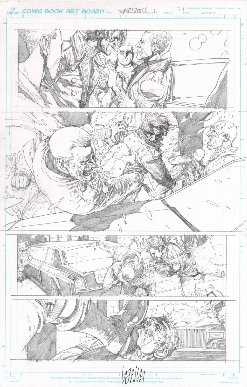 Planche originale - Leinil Yu - Mine de plomb sur papier - 2538