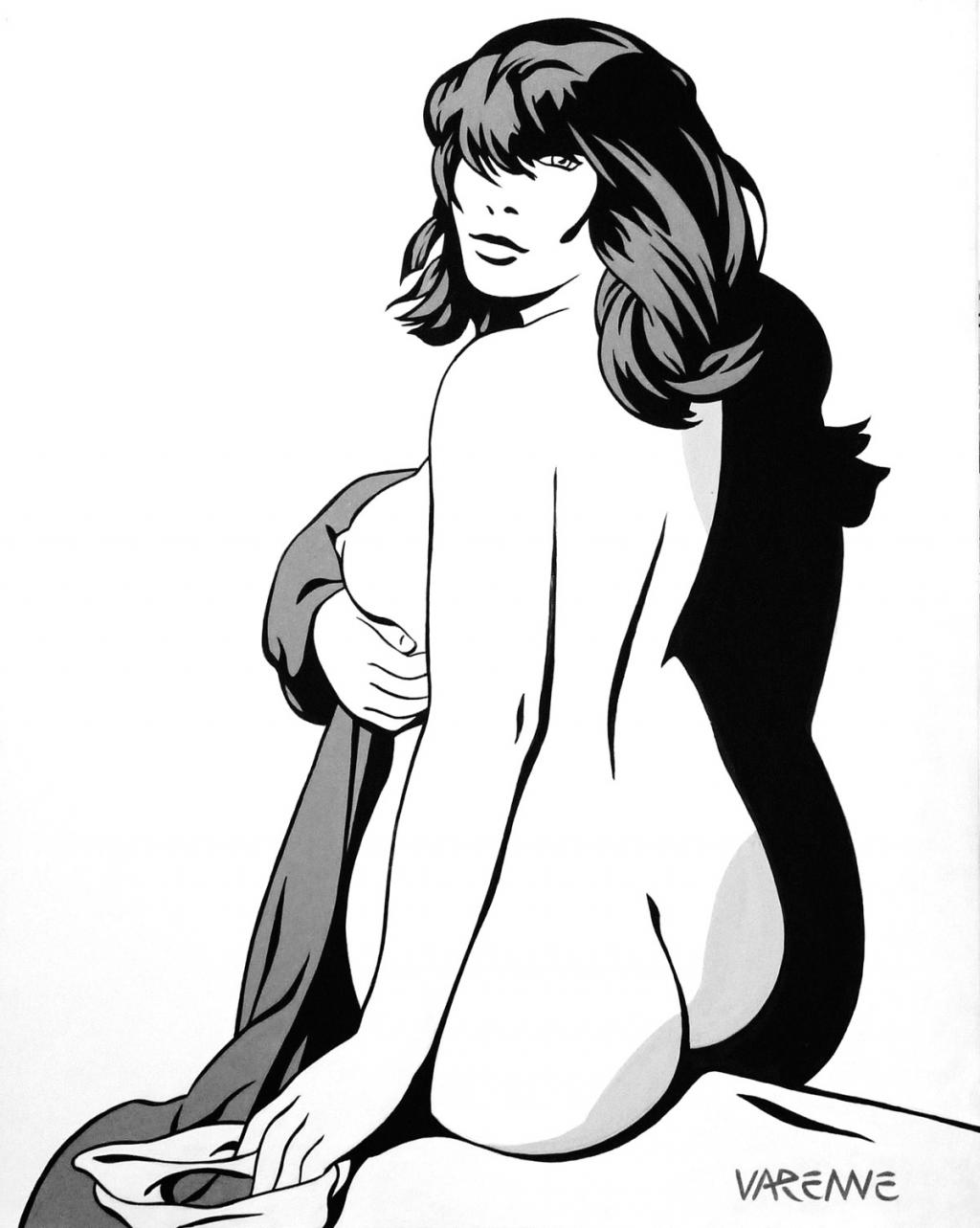 Toile - Invitation - Alex Varenne - Encre de Chine - 2543