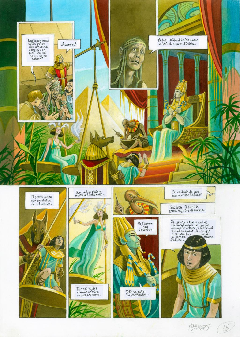 Planche originale - Florence Magnin - Encre de Chine et encre de couleur sur papier - 2644